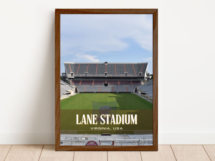 Lane Stadium Football Wall Art