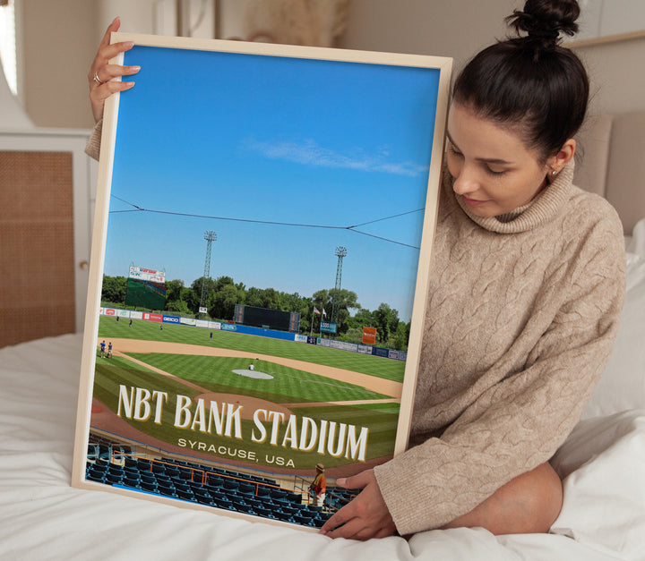 NBT Bank Stadium Baseball Wall Art