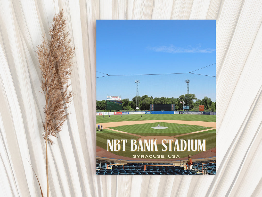 NBT Bank Stadium Baseball Wall Art