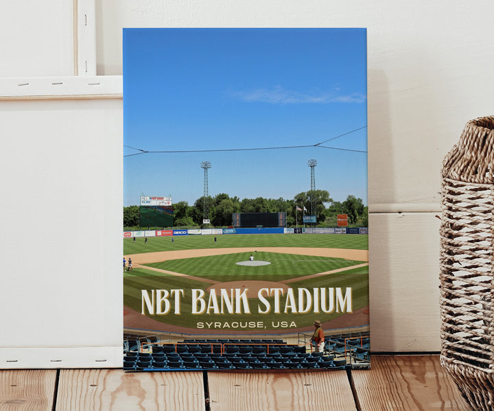 NBT Bank Stadium Baseball Wall Art