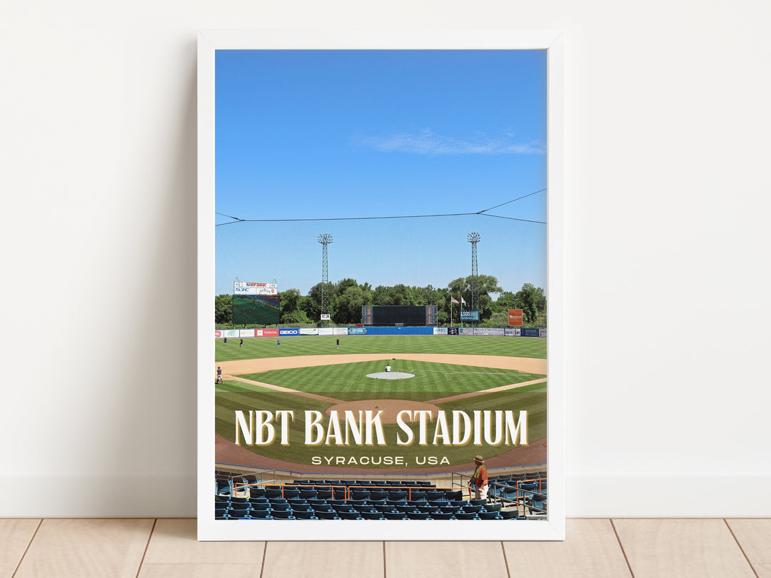 NBT Bank Stadium Baseball Wall Art