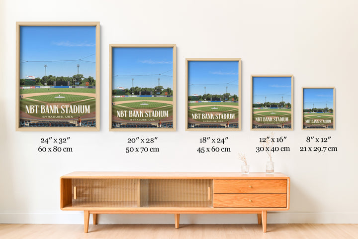 NBT Bank Stadium Baseball Wall Art