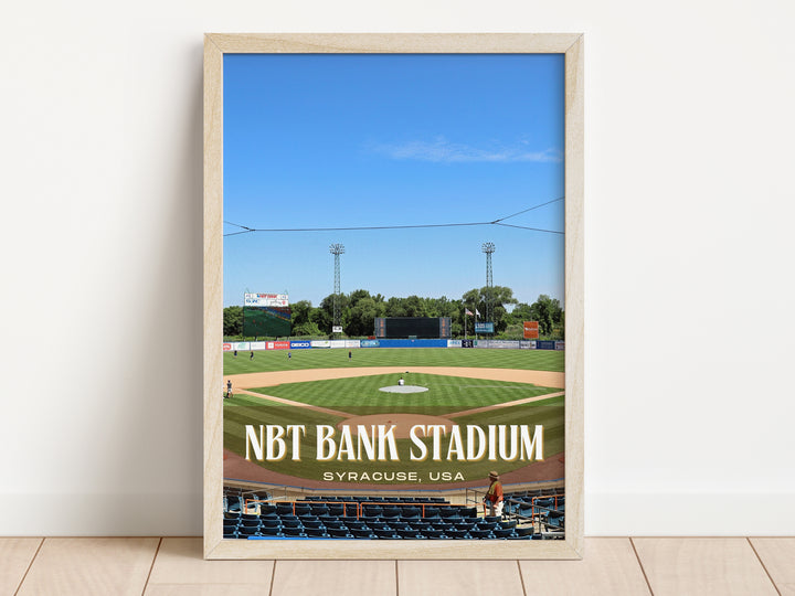 NBT Bank Stadium Baseball Wall Art