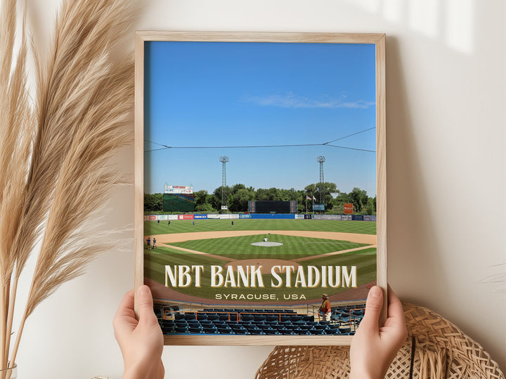 NBT Bank Stadium Baseball Wall Art