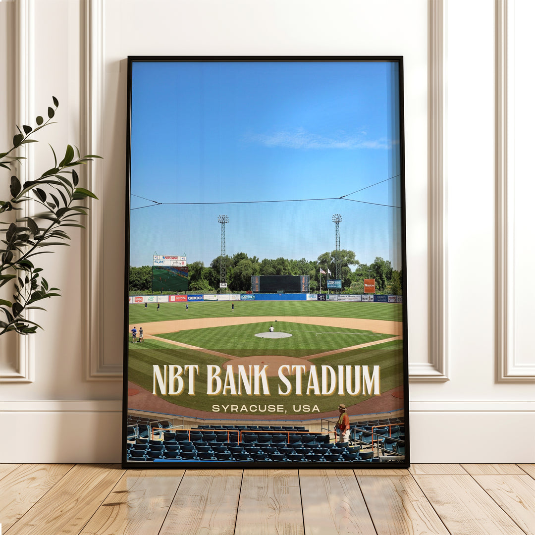 NBT Bank Stadium Baseball Wall Art