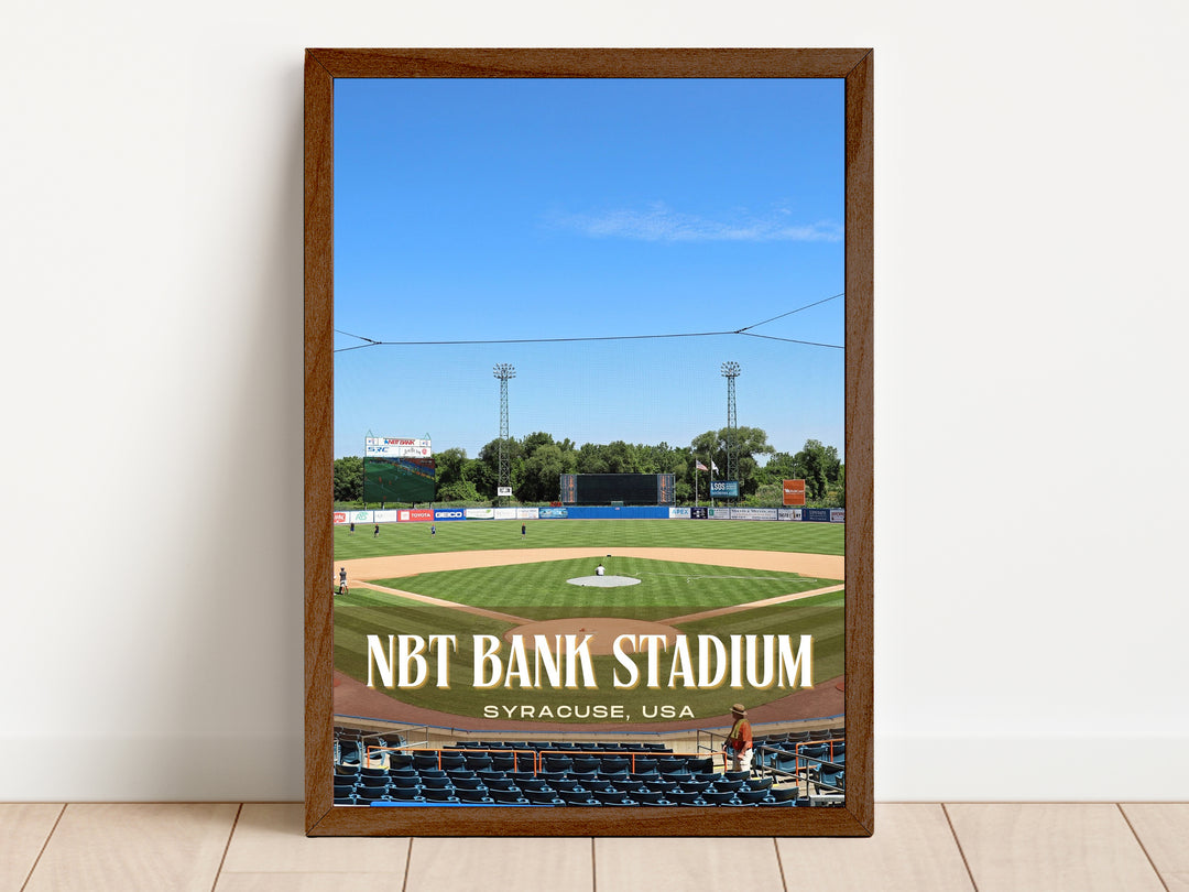 NBT Bank Stadium Baseball Wall Art