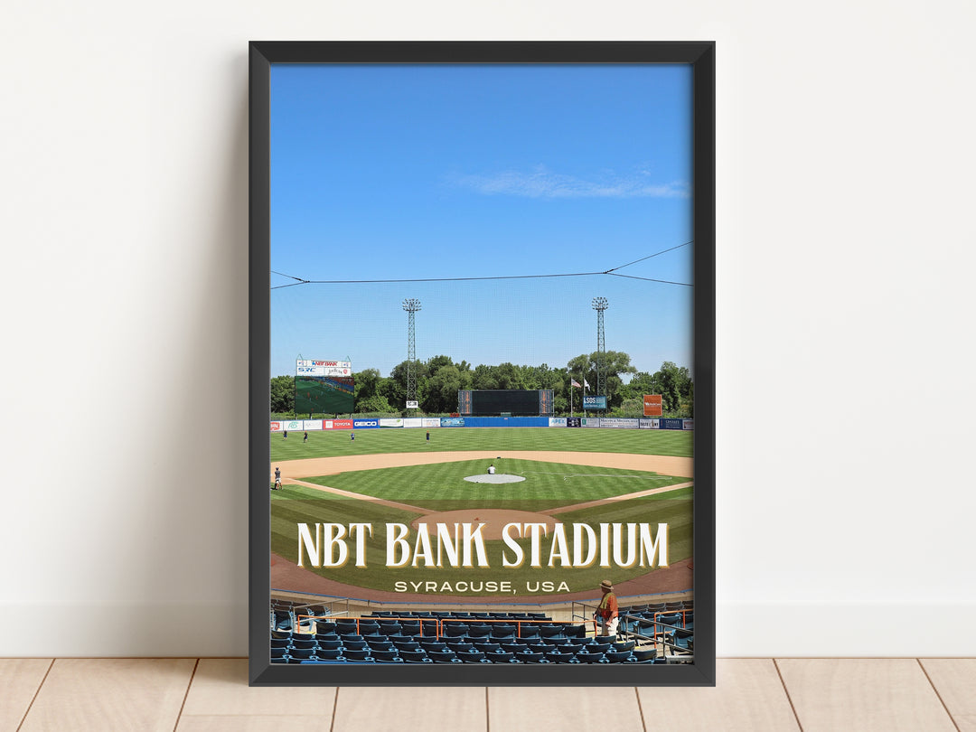 NBT Bank Stadium Baseball Wall Art