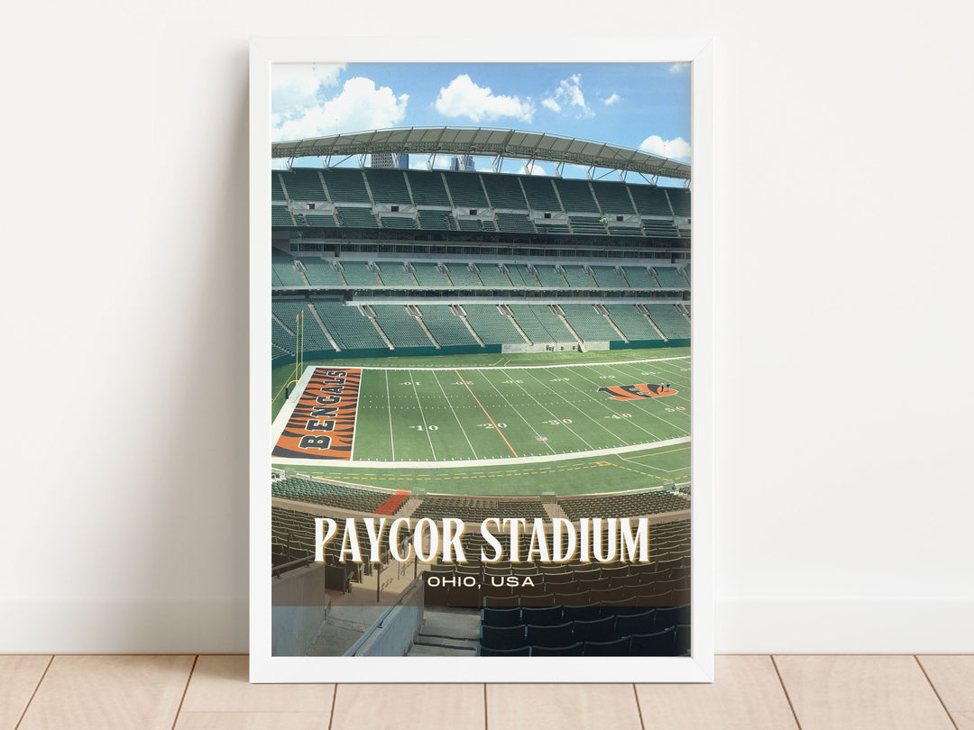 Paycor Stadium Football Wall Art