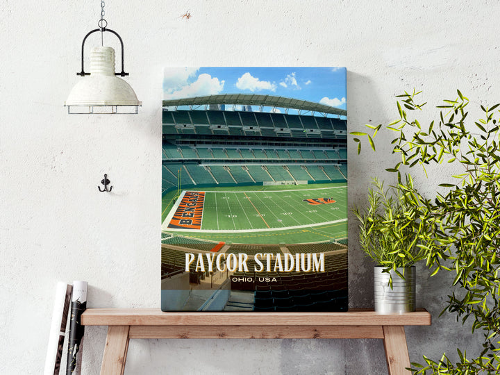 Paycor Stadium Football Wall Art