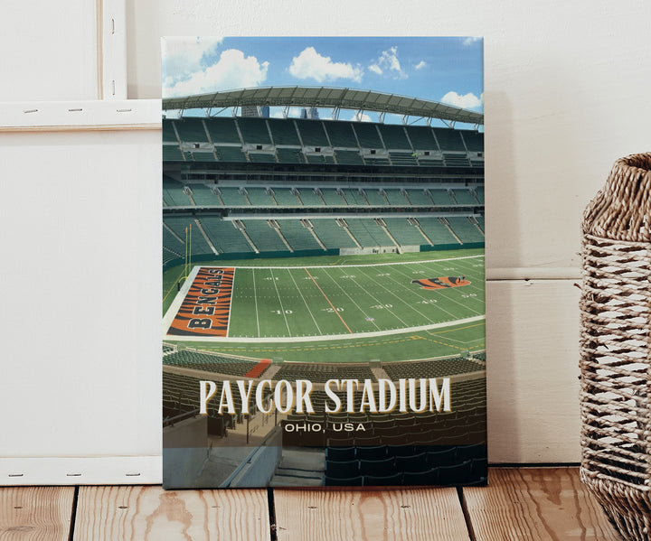 Paycor Stadium Football Wall Art