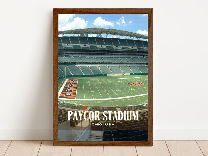 Paycor Stadium Football Wall Art