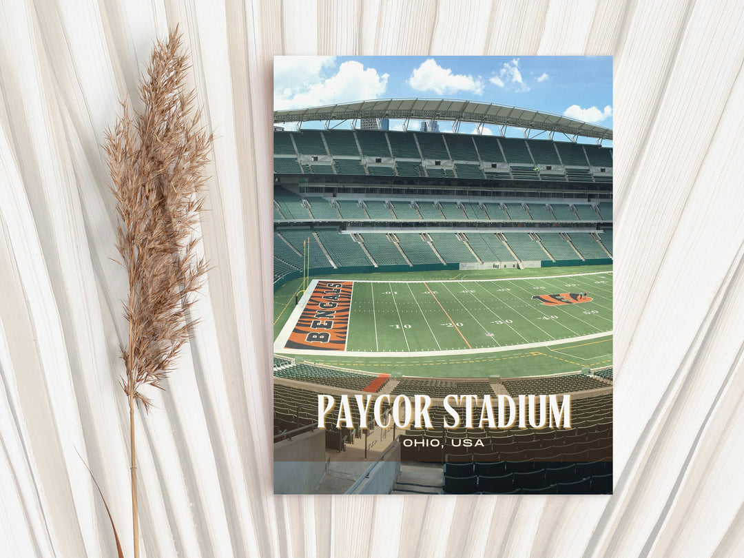 Paycor Stadium Football Wall Art