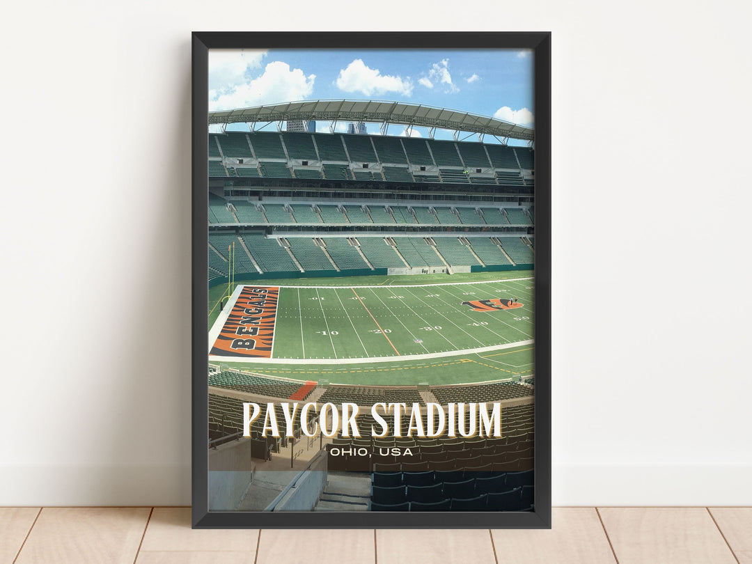 Paycor Stadium Football Wall Art