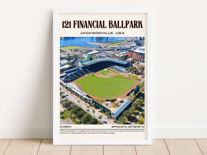 121 Financial Ballpark Stadium Baseball Retro Wall Art