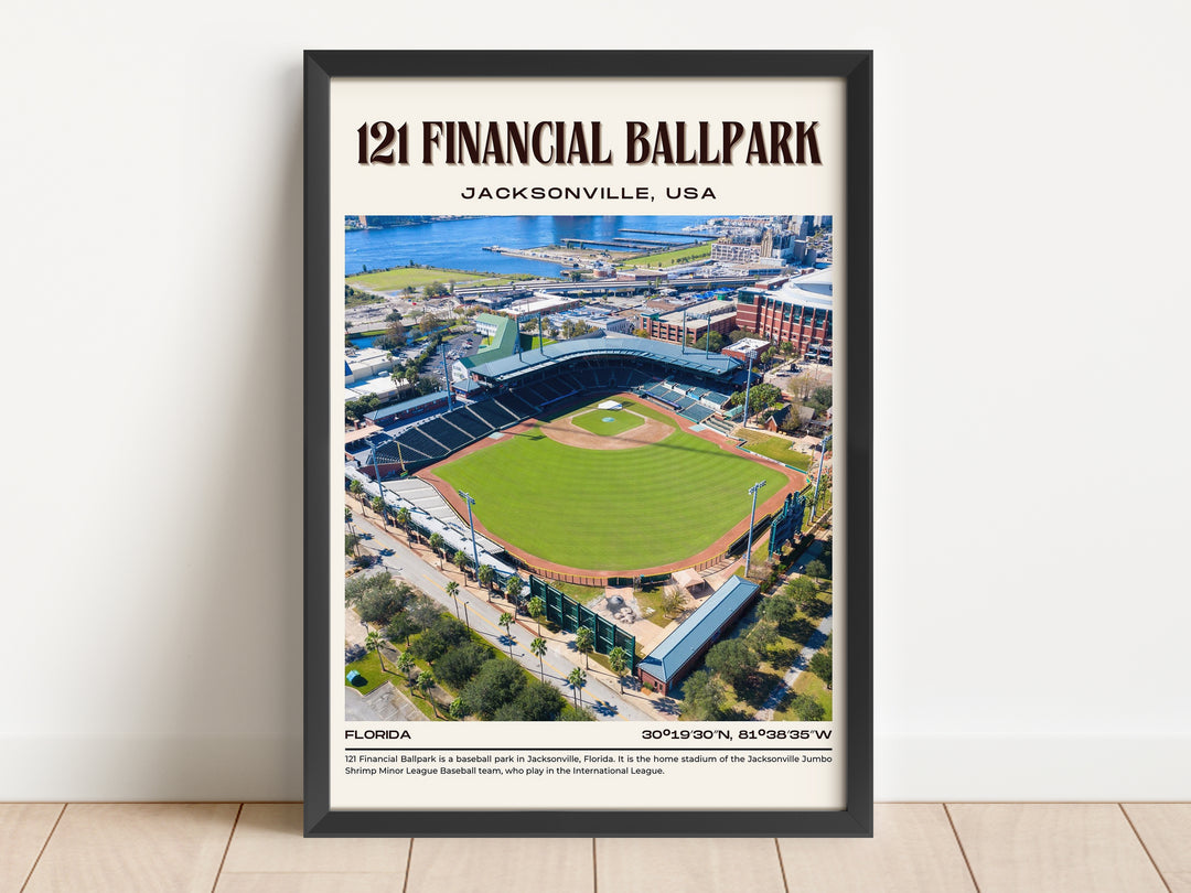 121 Financial Ballpark Stadium Baseball Retro Wall Art