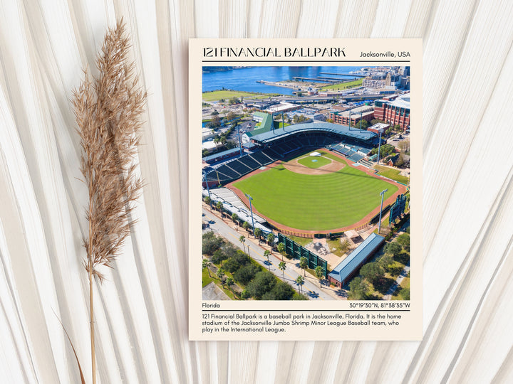 121 Financial Ballpark Stadium Baseball Minimal Wall Art