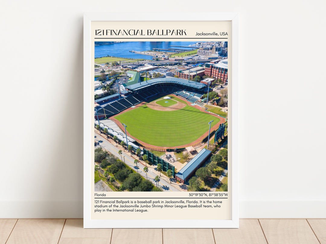 121 Financial Ballpark Stadium Baseball Minimal Wall Art