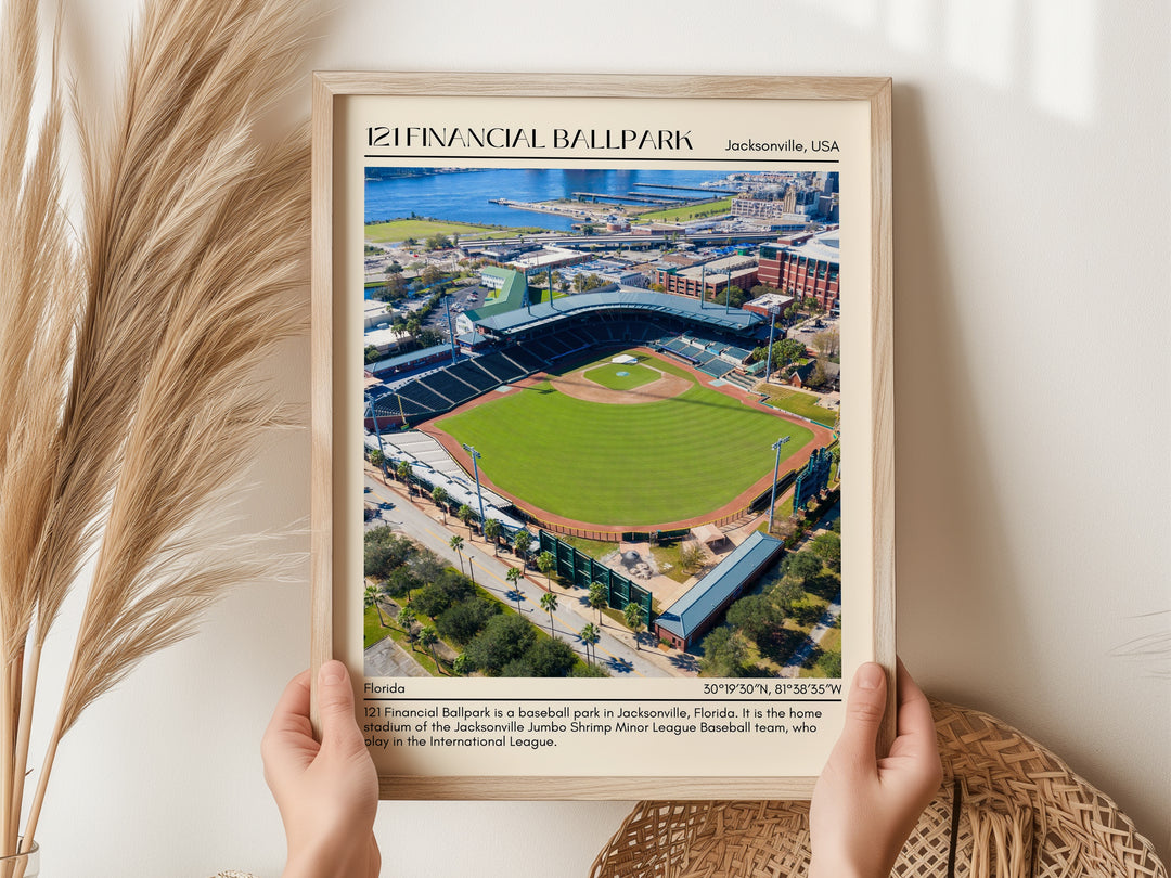 121 Financial Ballpark Stadium Baseball Minimal Wall Art