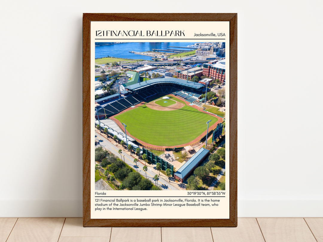 121 Financial Ballpark Stadium Baseball Minimal Wall Art