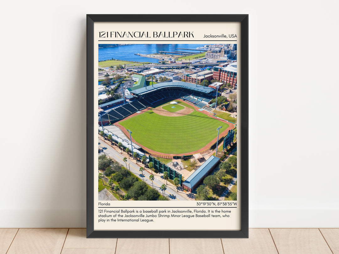 121 Financial Ballpark Stadium Baseball Minimal Wall Art