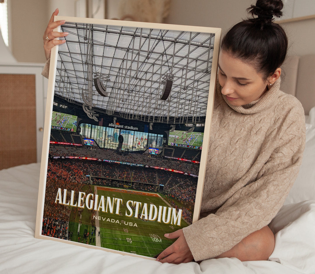 Allegiant Stadium Football Wall Art