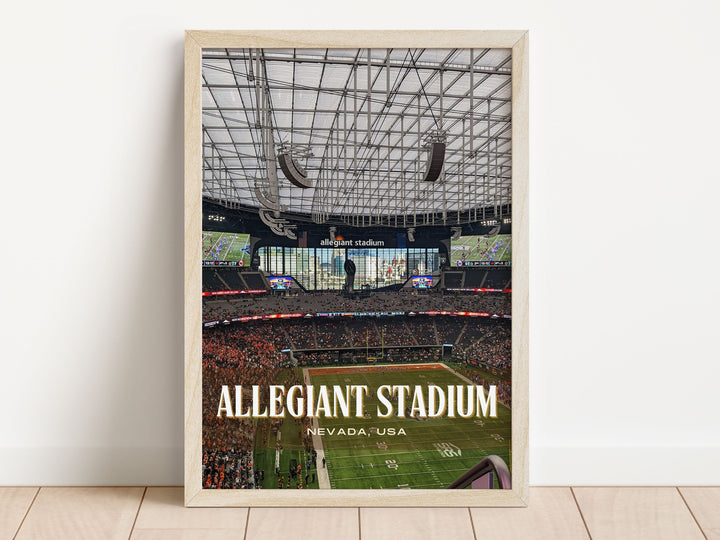 Allegiant Stadium Football Wall Art