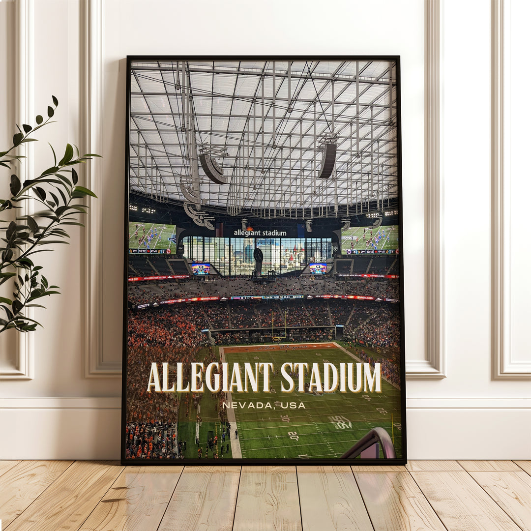 Allegiant Stadium Football Wall Art