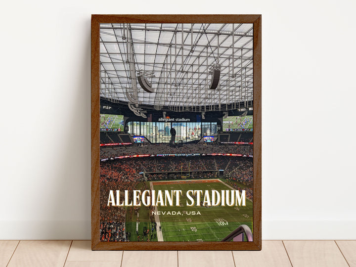 Allegiant Stadium Football Wall Art