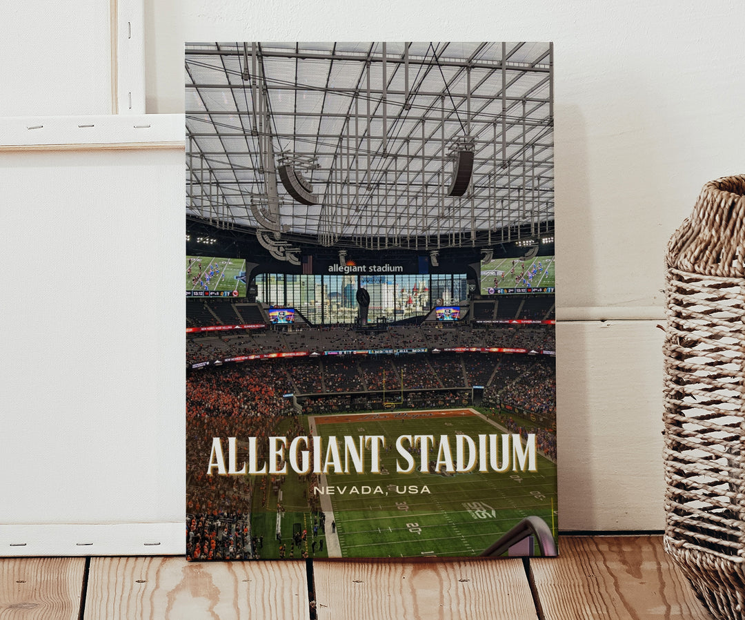 Allegiant Stadium Football Wall Art