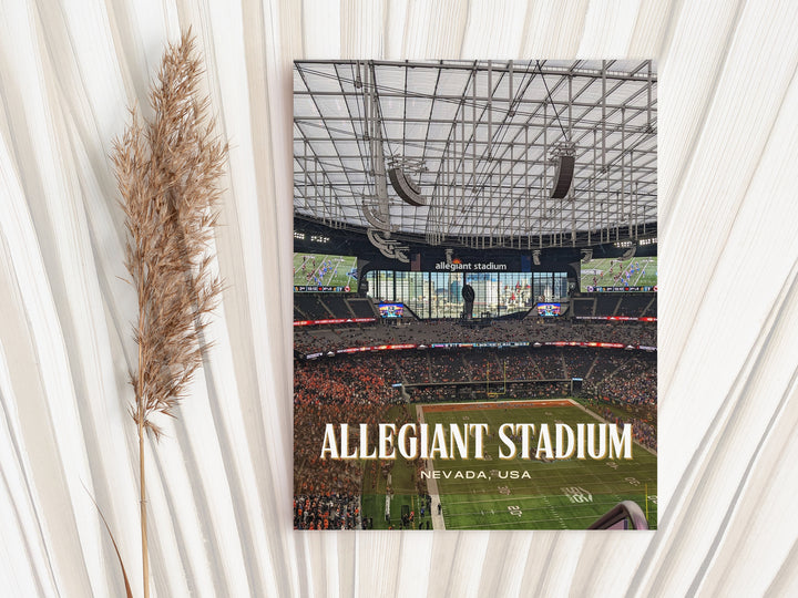 Allegiant Stadium Football Wall Art