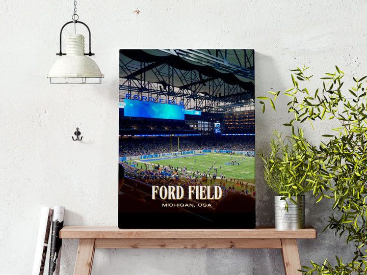 Ford Field Stadium Football Wall Art