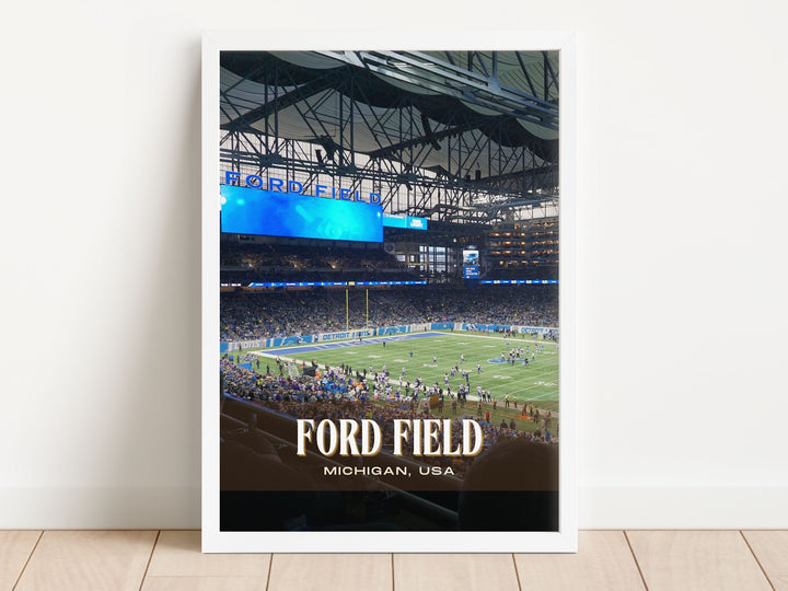 Ford Field Stadium Football Wall Art