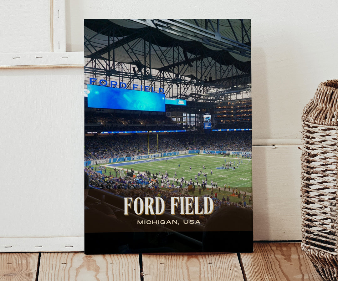 Ford Field Stadium Football Wall Art