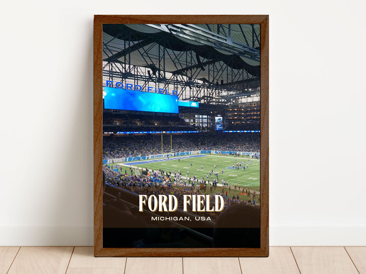 Ford Field Stadium Football Wall Art