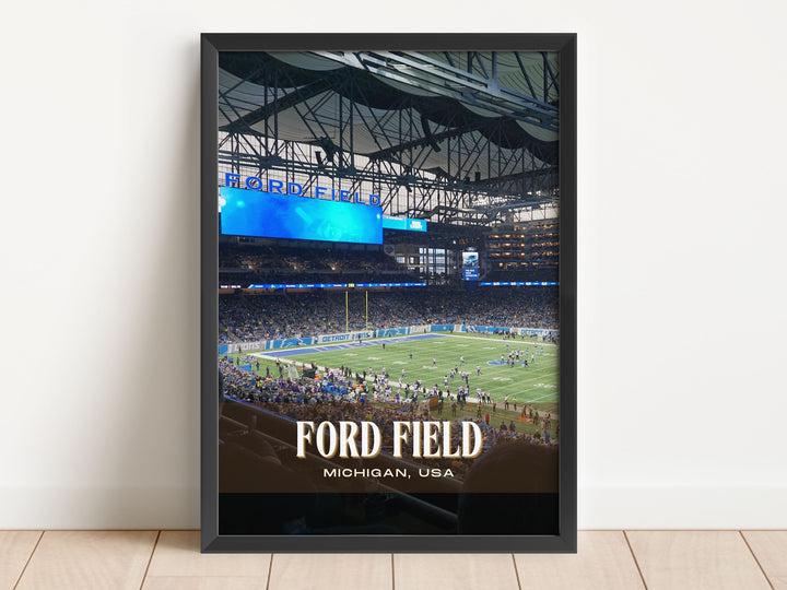 Ford Field Stadium Football Wall Art