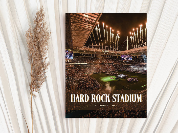 Hard Rock Stadium Football Wall Art