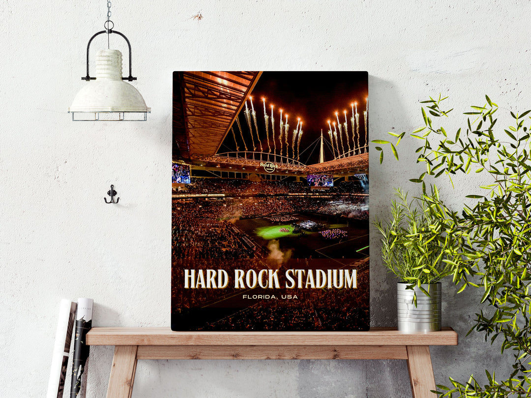 Hard Rock Stadium Football Wall Art