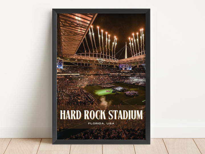 Hard Rock Stadium Football Wall Art