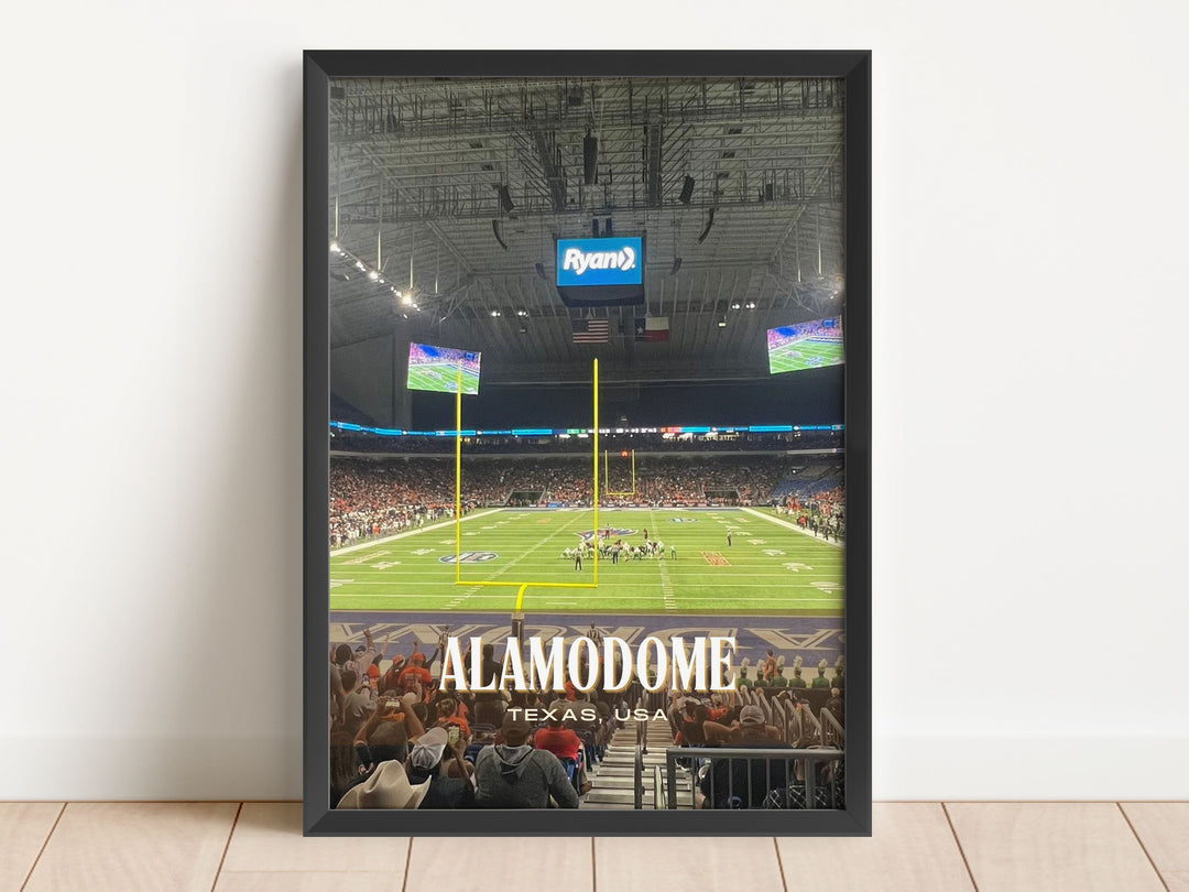 Alamodome Stadium Football Wall Art