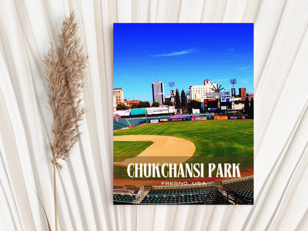 Chukchansi Park Stadium Baseball Wall Art