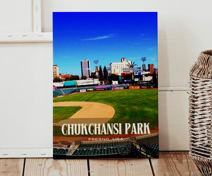 Chukchansi Park Stadium Baseball Wall Art