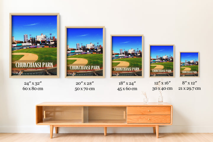 Chukchansi Park Stadium Baseball Wall Art