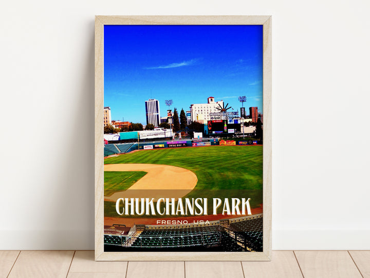 Chukchansi Park Stadium Baseball Wall Art