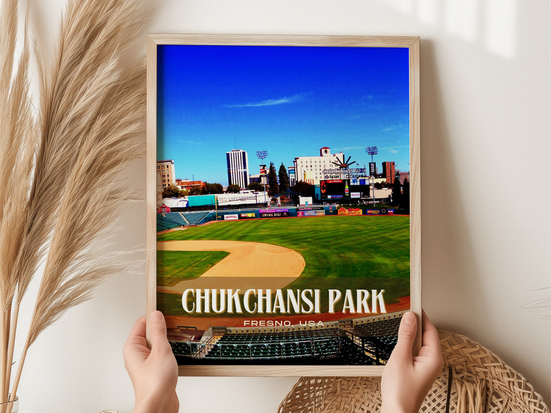 Chukchansi Park Stadium Baseball Wall Art