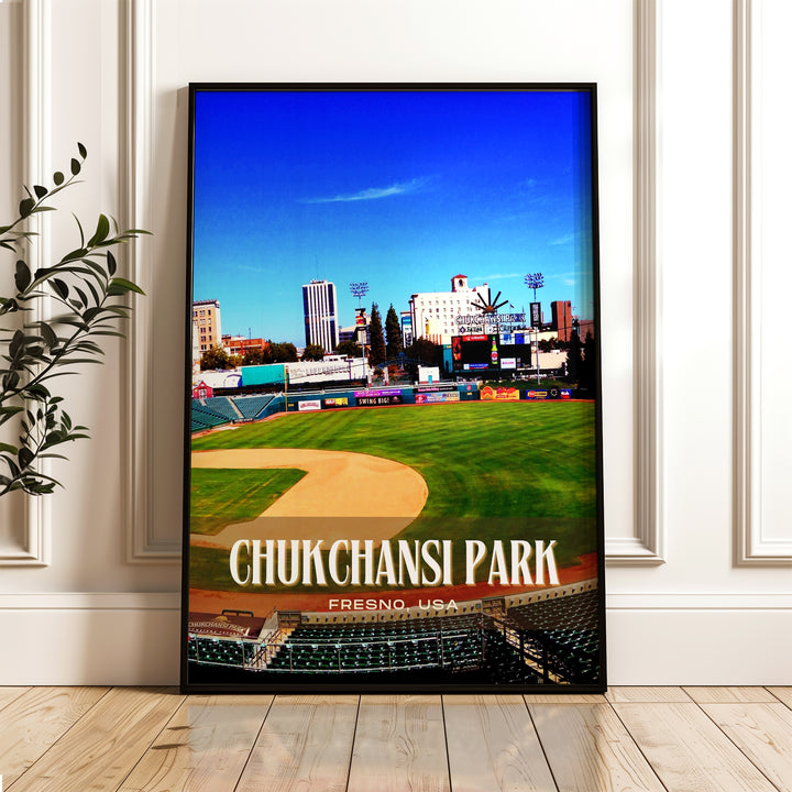 Chukchansi Park Stadium Baseball Wall Art