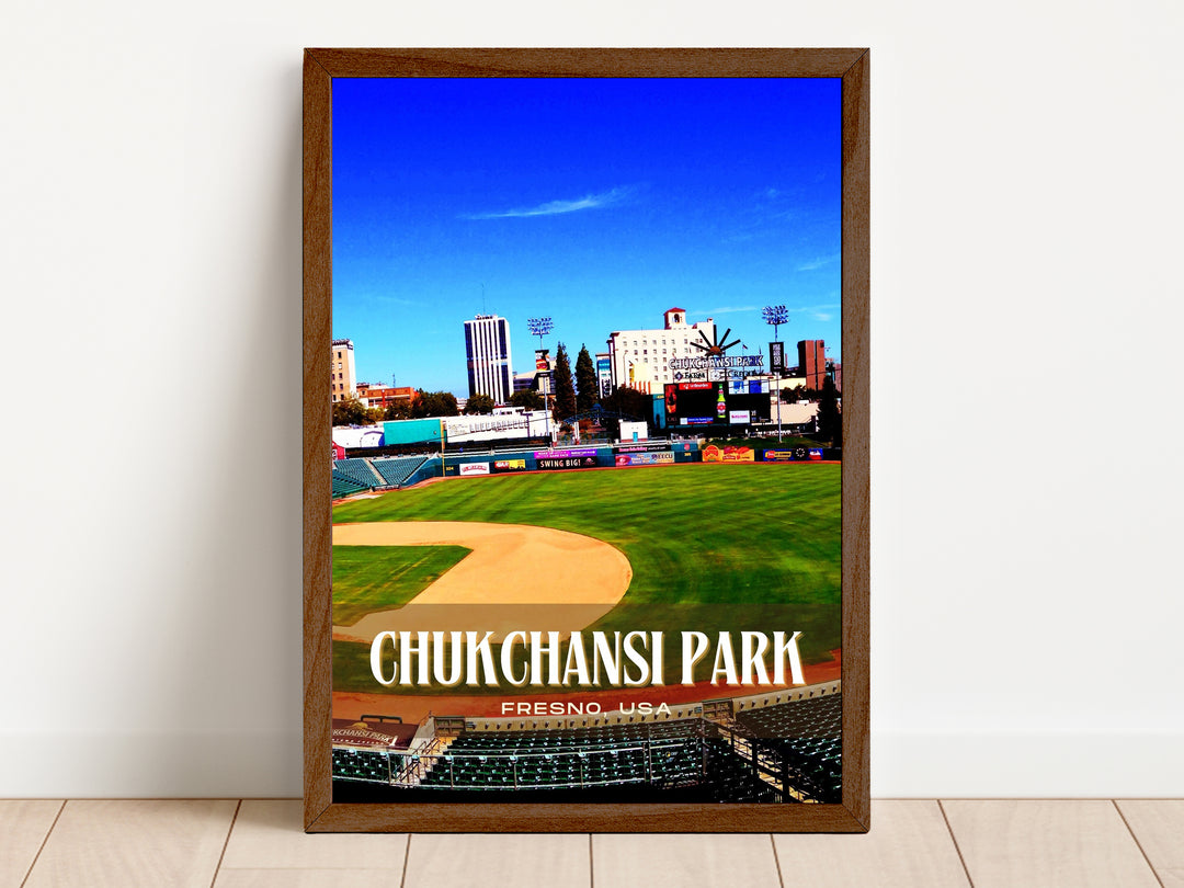 Chukchansi Park Stadium Baseball Wall Art