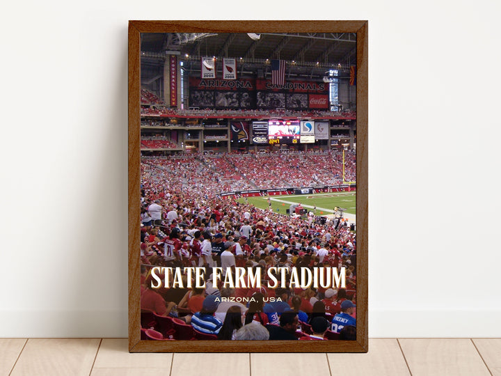 State Farm Stadium Football Wall Art