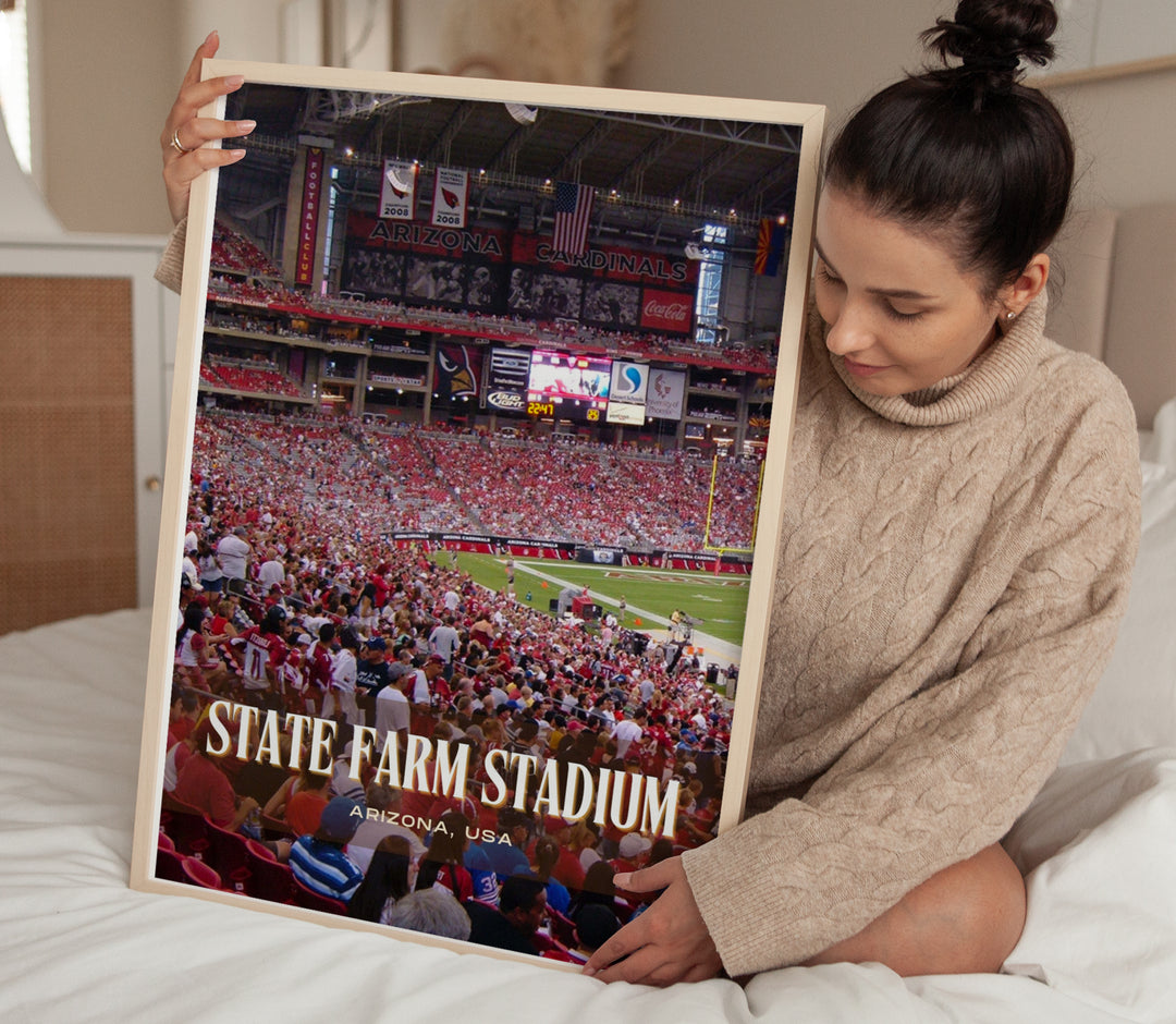 State Farm Stadium Football Wall Art