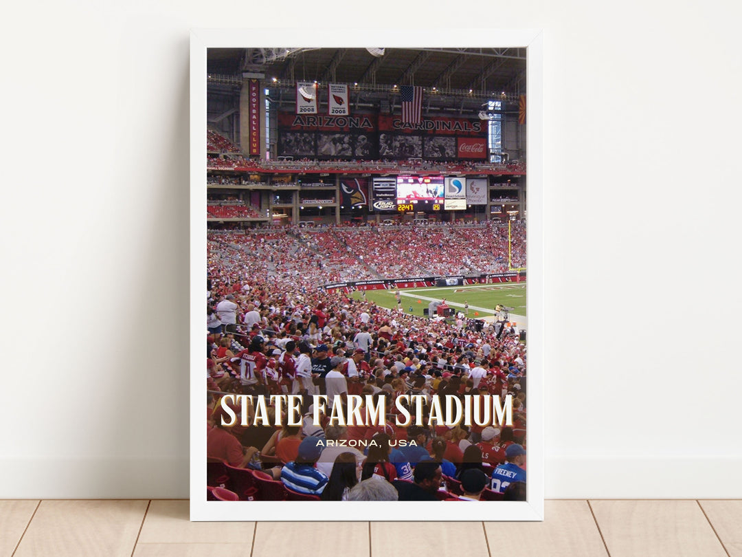 State Farm Stadium Football Wall Art