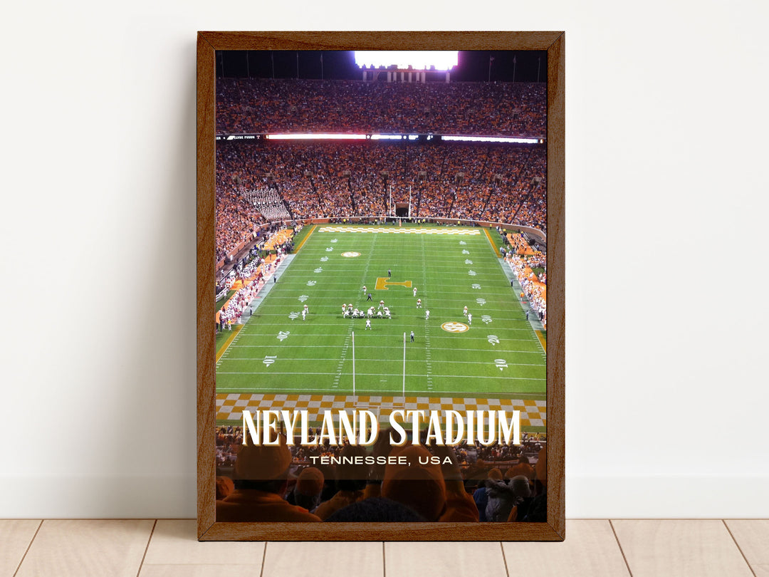 Neyland Stadium Football Wall Art